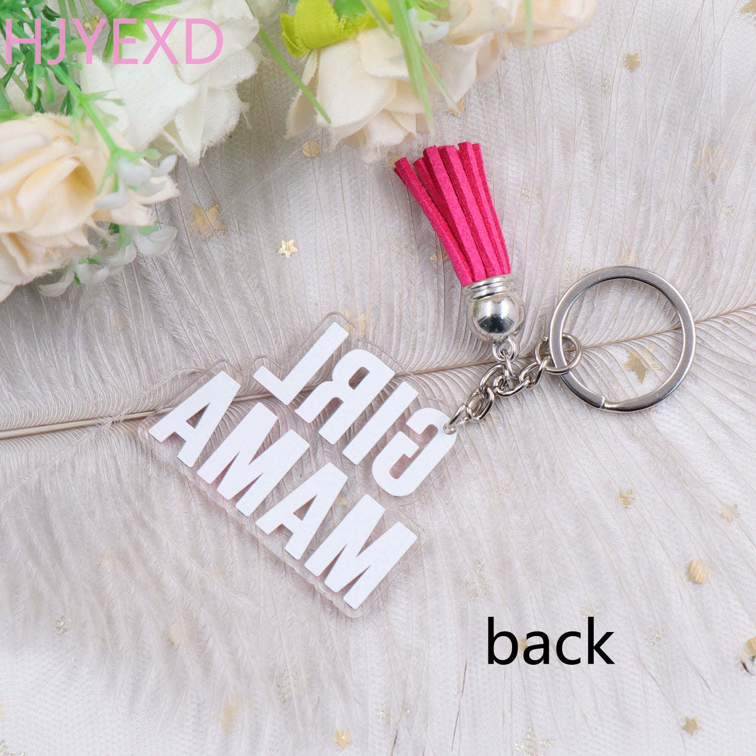 Wholesale Summer New Keychain Mother's Day Gift Transparent Acrylic Keychain